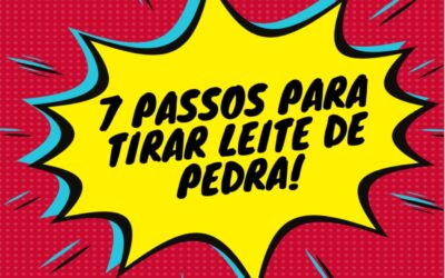 7 PASSOS PARA TIRAR LEITE DE PEDRA