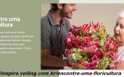 VEILING CRIA CANAL PARA DIVULGAR FLORICULTURAS QUE FAZEM ENTREGAS