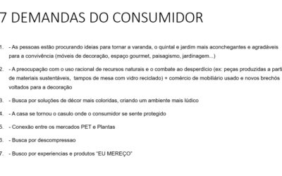 7 DEMANDAS DO CONSUMIDOR