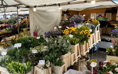 VENDA DE FLORES EM FEIRA DE RUA NA HOLANDA